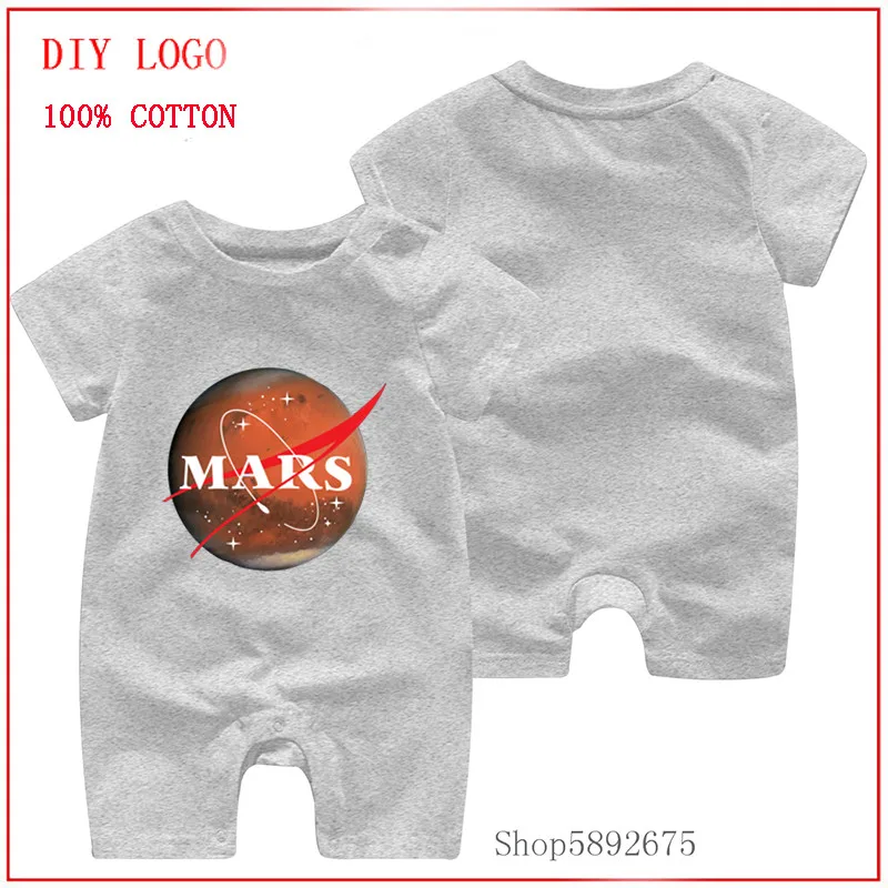 2020 fashion design SpaceX The Race to Mars Occupy printed romper Summer Baby Newborn Clothes Toddler Jumpsuit One-Pieces |