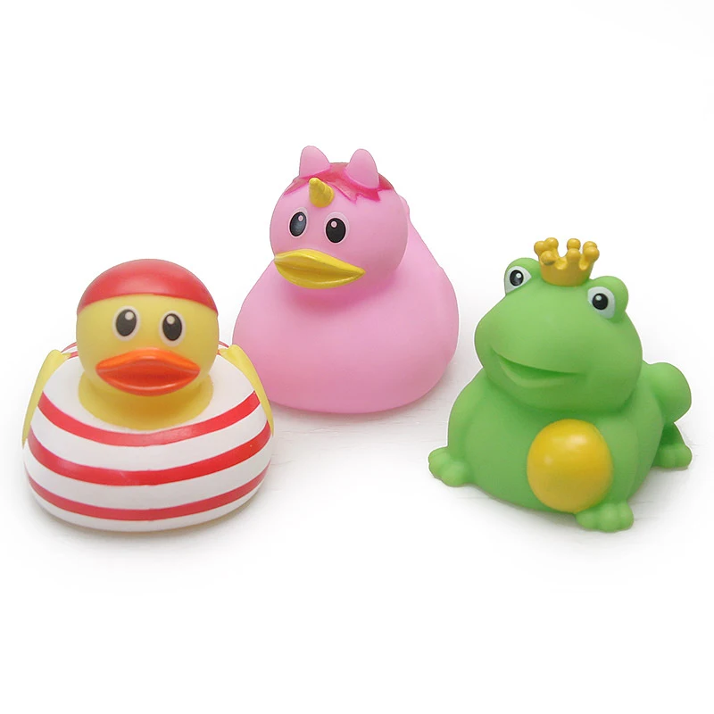 3 шт. детские водные игрушки для ванной плавающая резиновая розовая утка моряки
