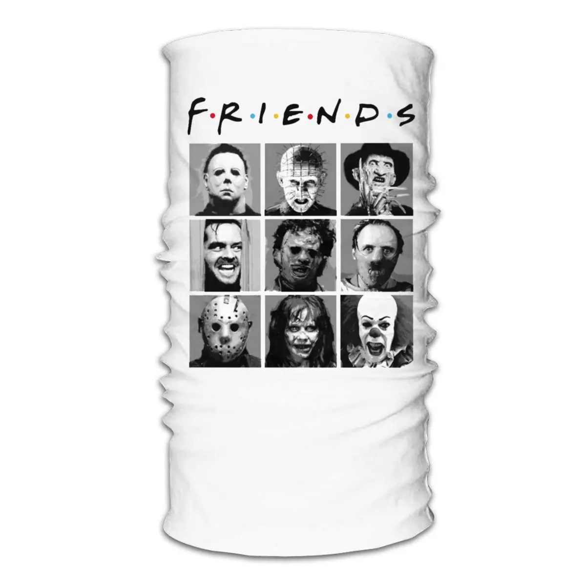 Страшные друзья шарф Шея маска для лица Мужская и женская страшная на Хеллоуин