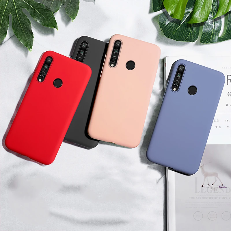 Чехол для Huawei Y9 Prime 2019 жидкий силиконовый резиновый мягкий чехол чехлы телефонов