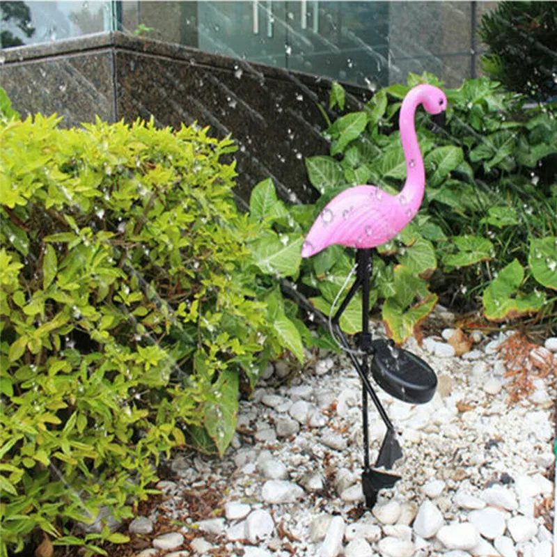 

LED Bird Lamp Flamingo Solar Power Light Outdoor Fence Light Courtyard Garden Solar Led Lamp Waterproof Outside Deco Solar Light