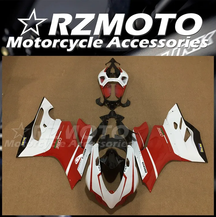 

Комплект обтекателей для мотоцикла из АБС-пластика, подходит для Ducati 899 1199 Panigale s 2012 2013 2014 12 13 14, кузов красного и белого цвета