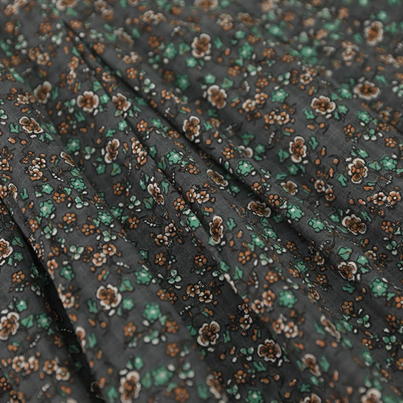 

Women Print Skirt Retro Vintage Summer Spring Long Elastic High Waist Loose Bottom Elegant New B03250918