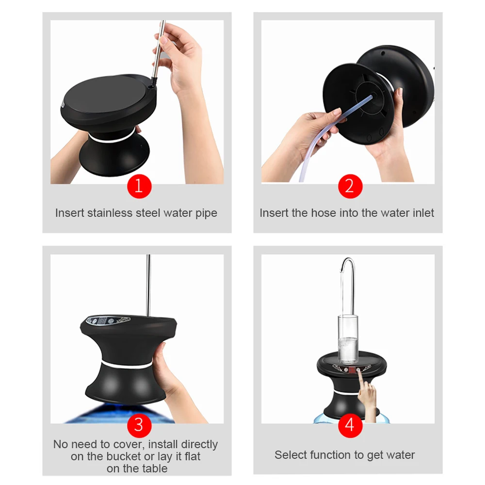 Бытовой автоматический Электрический водяной насос Кнопка диспенсер галлон