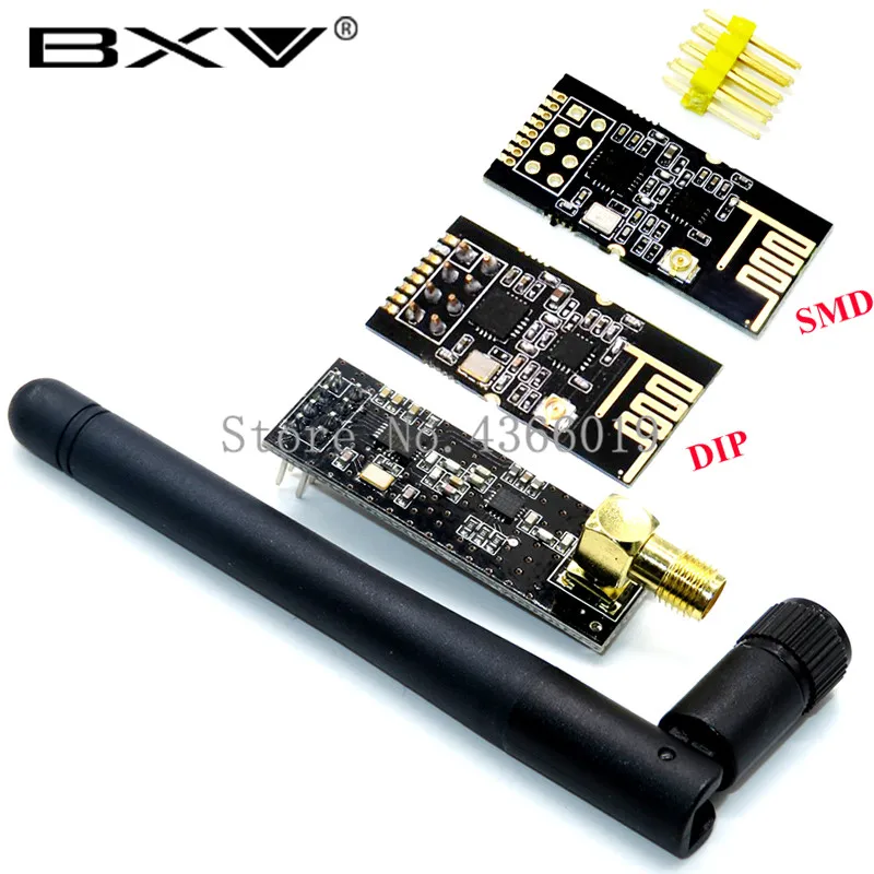 SMD GT 24 1 комплект 2 4G 1100 метров дальность NRF24L01 + PA LNA беспроводные модули связи