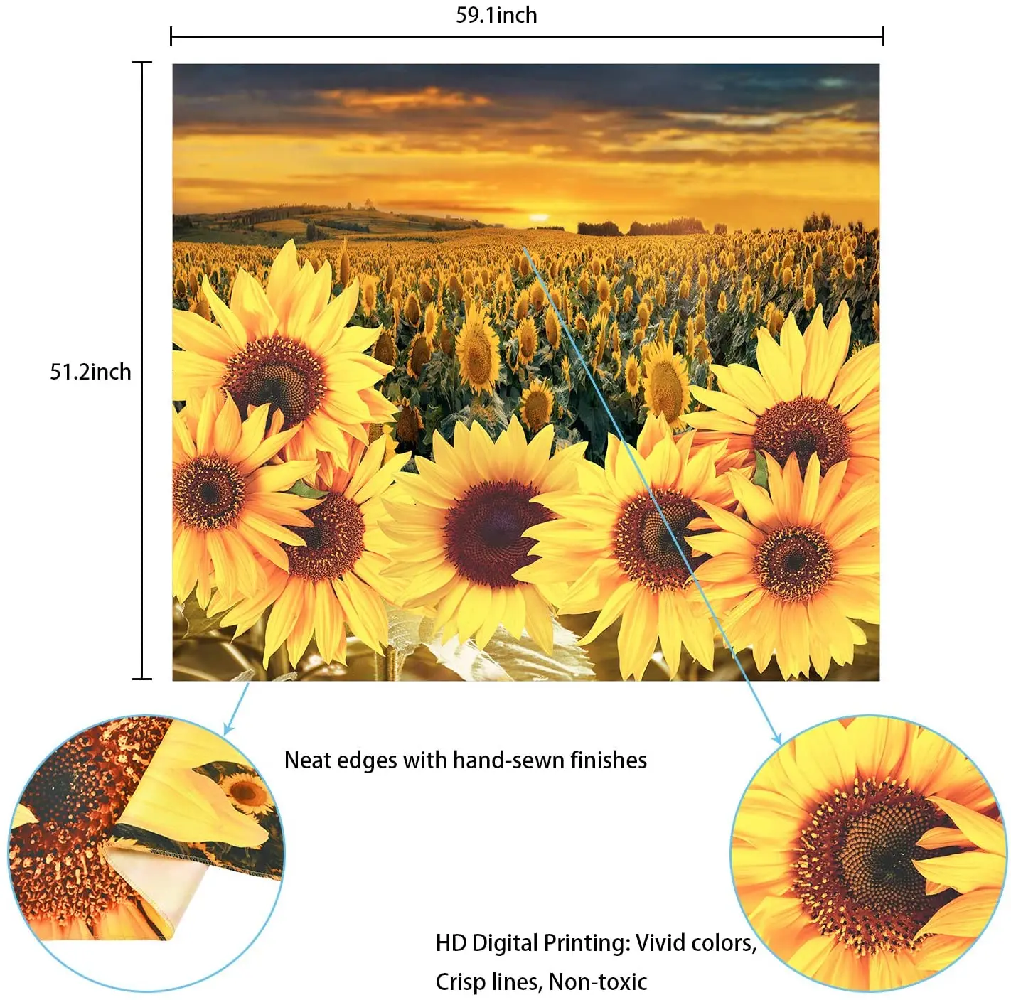 Летний декоративный Подсолнух для гостиной|Гобелен| |