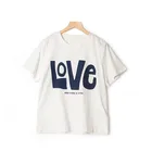 Женская футболка из 100% хлопка с буквенным принтом, простая футболка с коротким рукавом, новинка 2021, летние женские свободные повседневные топы, дикая стильная рубашка