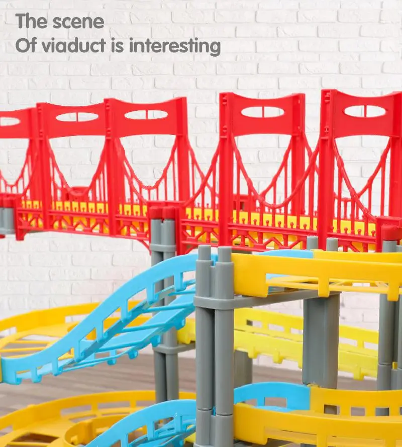 

Train Toy boy Yili assembled racing track car children electric train car set