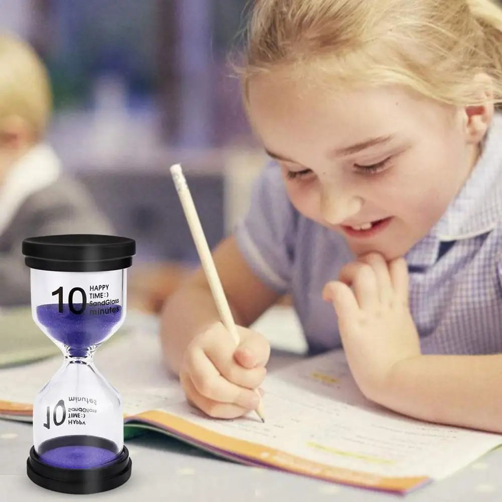 

6 Pcs/Set 1/3/5/10/15/30min Sand Clock Sandglass Hourglass Timer School Kids Game Office Desktop Decor Collection DIY Supplies