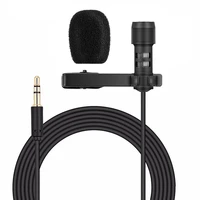 jabs lavalier condenser microphone voice mini microphone for podcasting recording dslr camera smart phone pc laptop