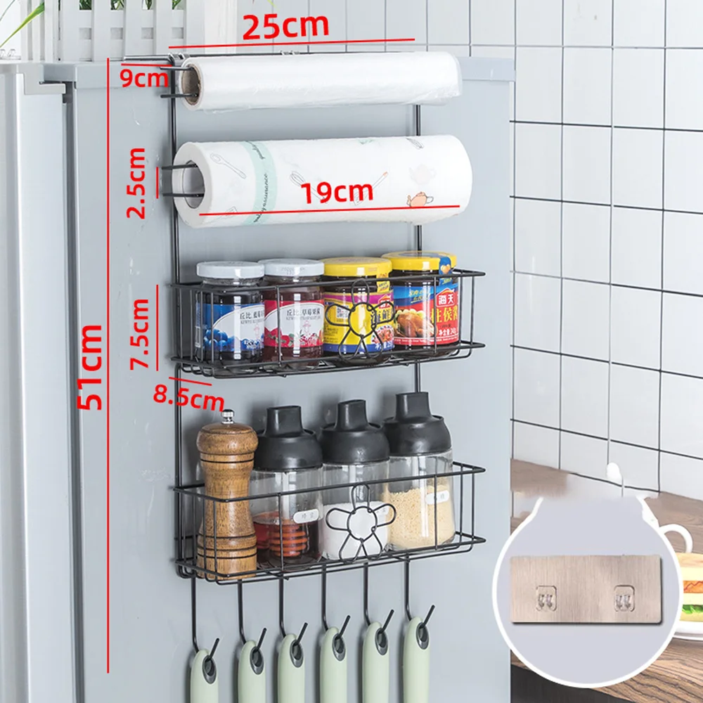 Боковые держатели для хранения в холодильнике стойки многоуровневые кухонные