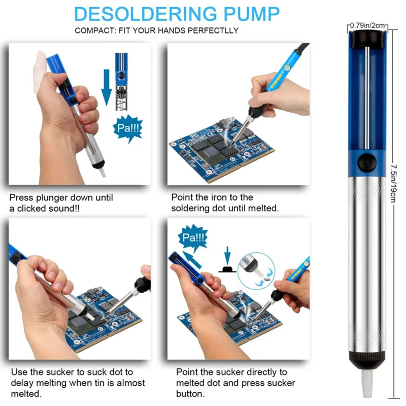 

Adjustable Temperature Soldering Iron Set Electronics Soldering Iron Kit Constant Temperature With 5pcs Solder Tips 110V/220V