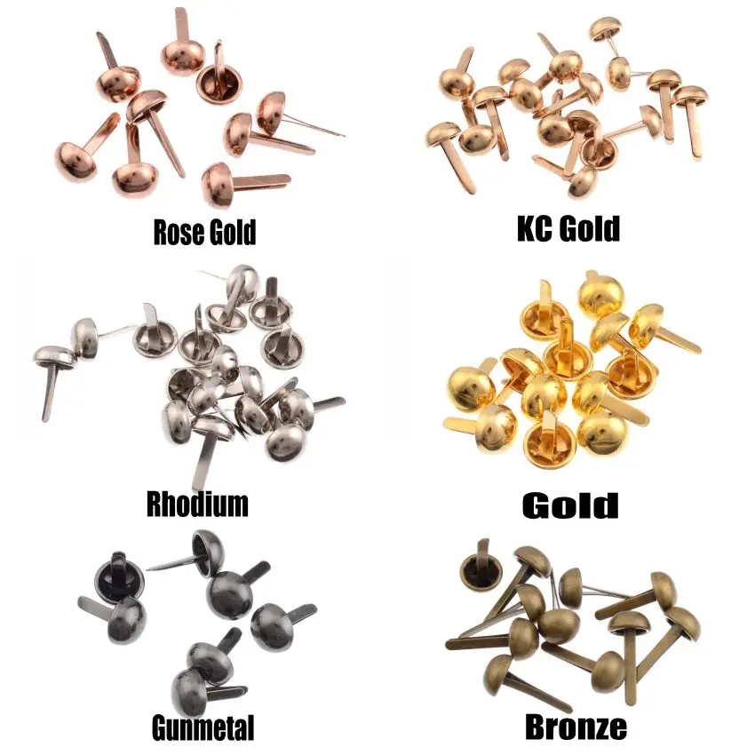 200 шт. конические Серебристые круглые браслеты для скрапбукинга в стиле панк