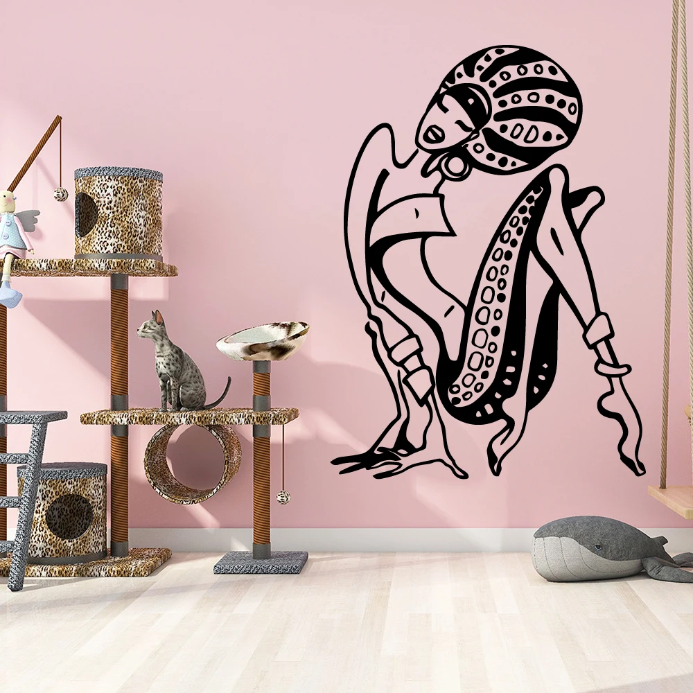 Художественная Наклейка на стену для сексуальных девушек украшение дома съемная