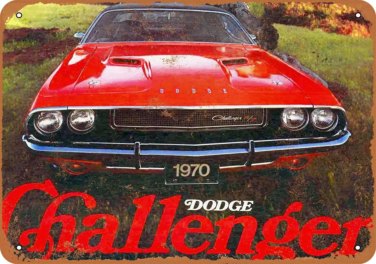 

8*12 металлический знак 1970 Dodge Challenger винтажный вид