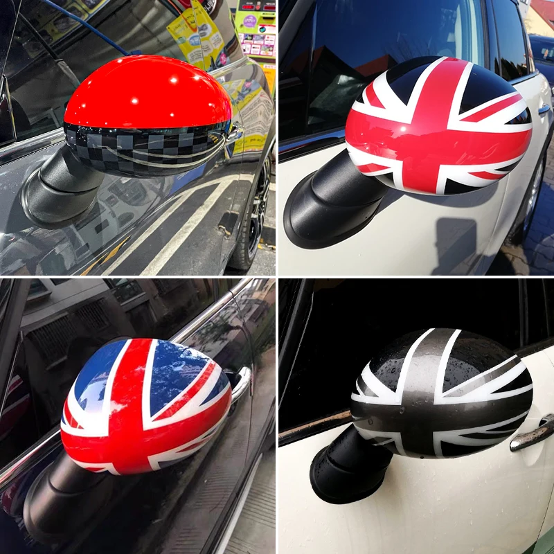 Для Mini Cooper One S JCW F54 F55 F56 F57 F60 до июля 2019 г. Черный флаг автомобиля снаружи зеркала