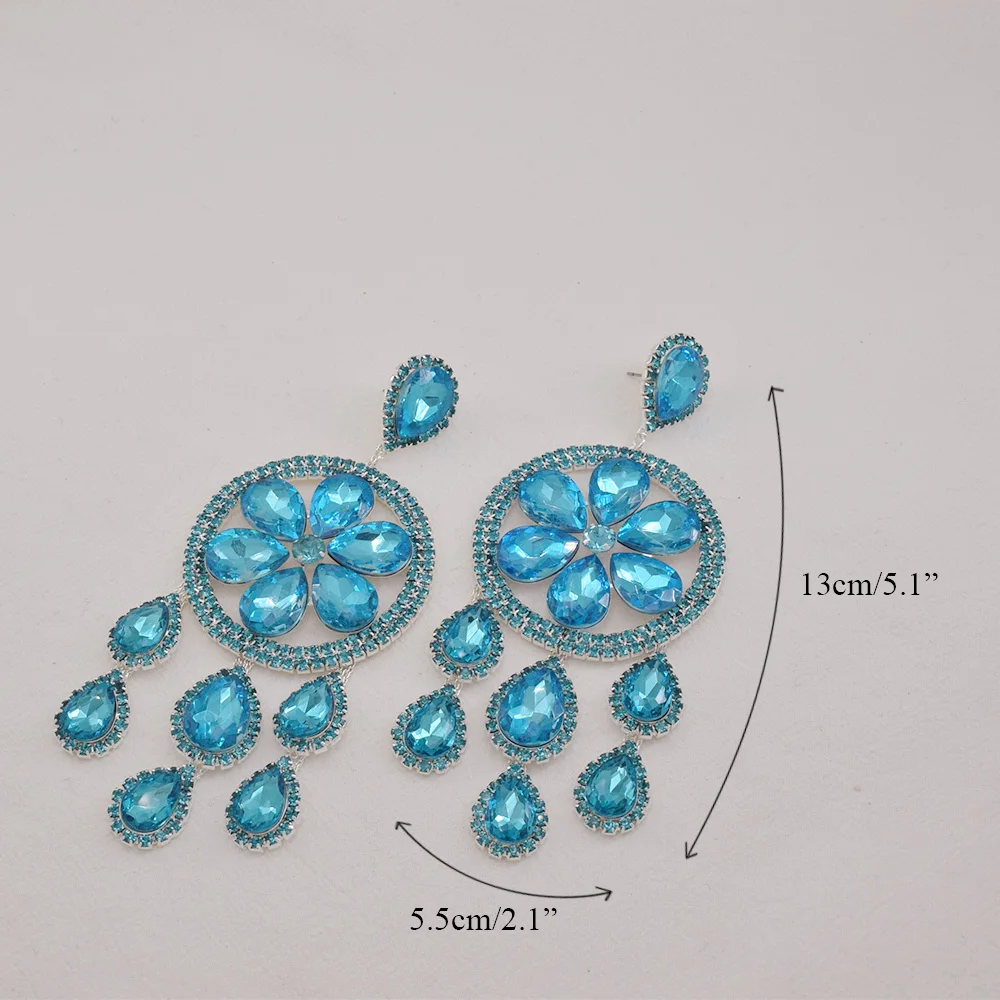 Серьги-кисточки CUIER в форме капли воды оранжевые 5 1 дюйма свадебные женские