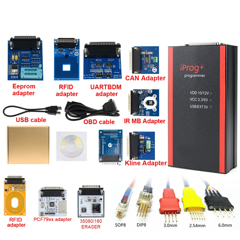 2022 V87 Iprog+ Key Programmer Support IMMO + Reset Iprog Pro Till 2019 with 11 adapter free shipping | Автомобили и мотоциклы