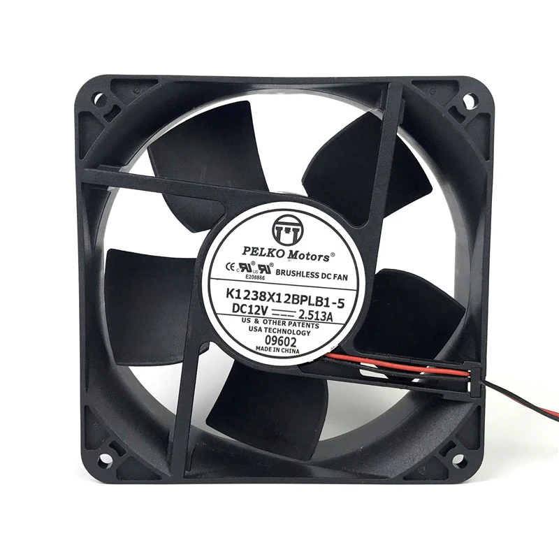 12038 12V 2.513A 12cm 120mmX120mmX38mm двойной шариковый подшипник высокоскоростной воздушный