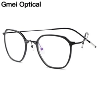gmei optical ultralight beta titanium flexible glasses frame women square prescription eyeglasses myopia optical frames m19001