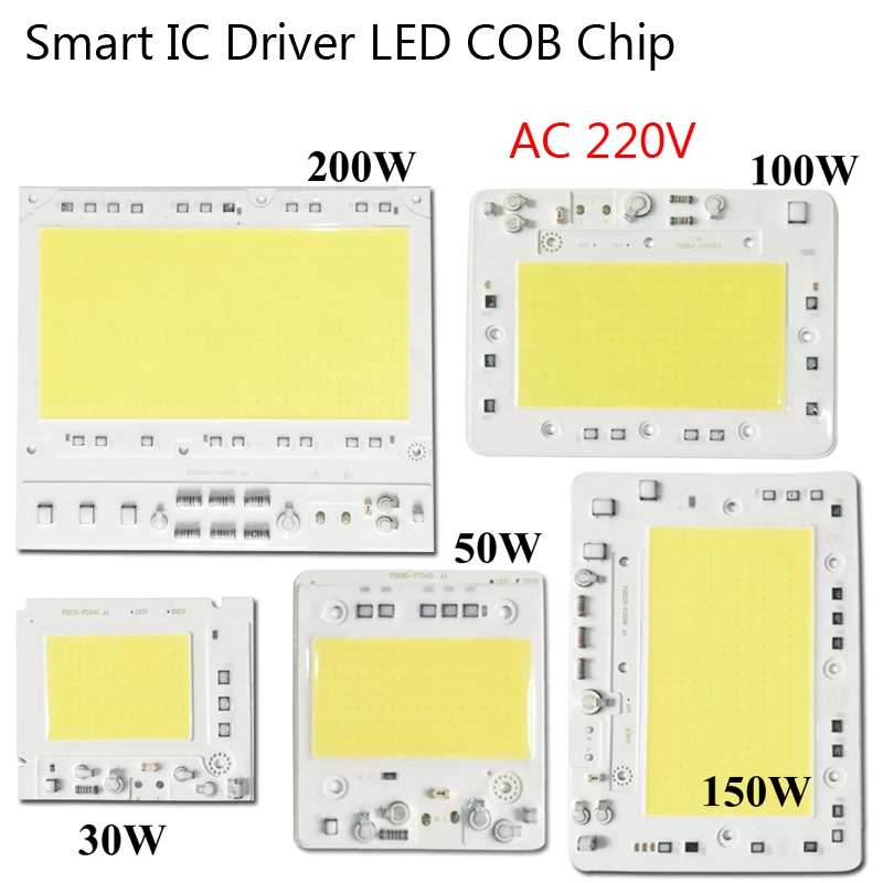 30 Вт 50 100 150 200 Светодиодный драйвер для DIY AC 220 240 В высокое мощность холодный белый