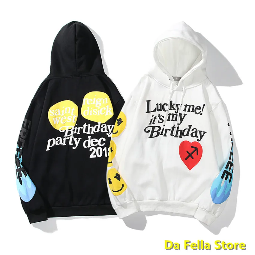

2020 lucky me it is my birthday Hoodie Men Women CPFM XYZ PARTY Hoodies saint west Sweatshirts High Quality Kanye West Pullovers