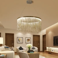 nordic modern creativity luxury chandelier ac90 260v e27 tassels lamp hanging lamp for living room bedroom fpyer home decoration