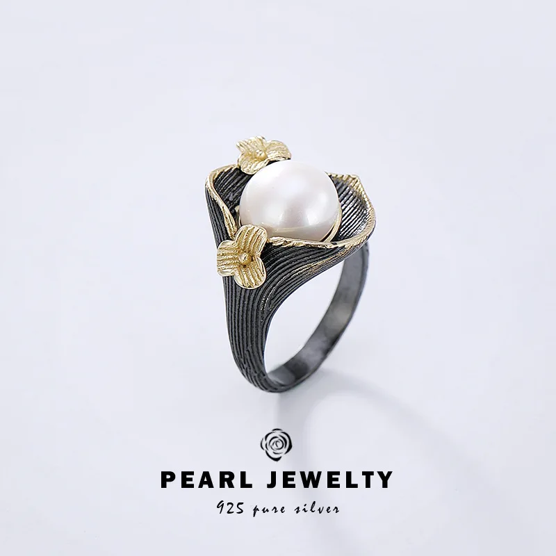 

Кольцо женское из серебра 925 пробы, инкрустированное жемчугом