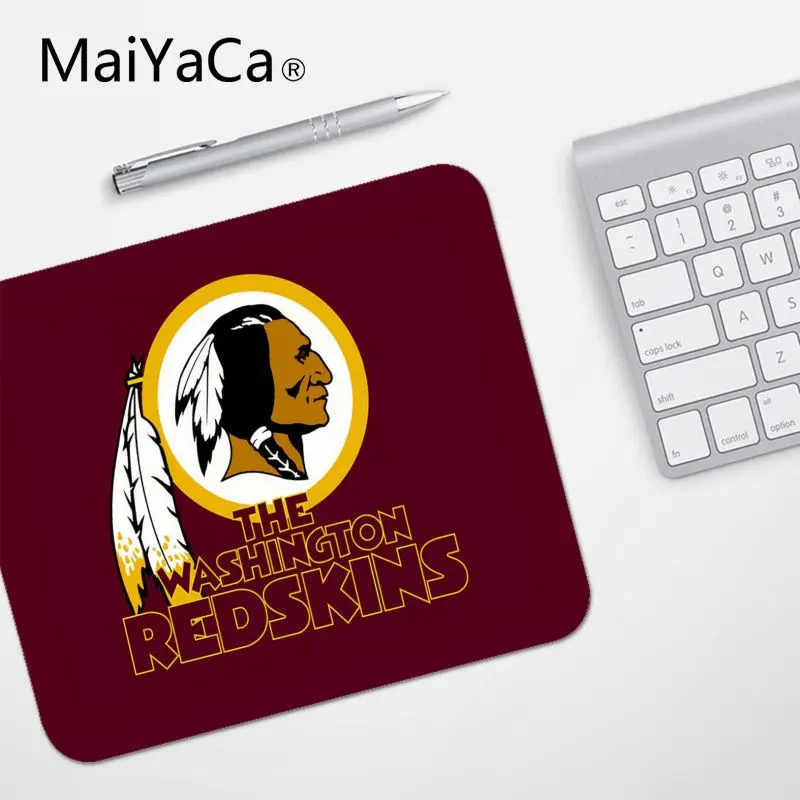 No Lock Edge18x22cm MaiYaCa игровой коврик для мыши Вашингтон Редскинз по индивидуальному заказу Ноутбук игровой резиновый коврик для мыши PC компьютер игровой коврик для мыши - Цвет: No Lock Edge18x22cm