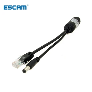 Водонепроницаемый сплиттер PoE 10100 м со стандартом IEEE 802.3af и выходным питанием 12 в 1 А через Ethernet для ip-камеры, разъем 5,5x2,1 мм