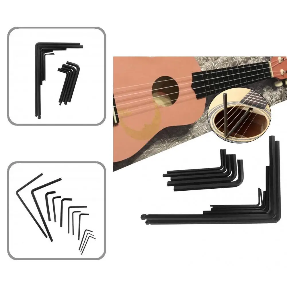 

Metal 11Pcs/Set Useful Compact Guitar Truss Rod Steel Wrench Convenient for Guitar Lover