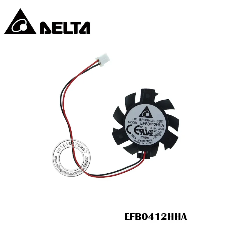 EFB0412HHA 12 в 0 15 а VGA кулер диаметром 35 мм шагом 26 2PIN|cpu cooling fan|cooling fancpu |