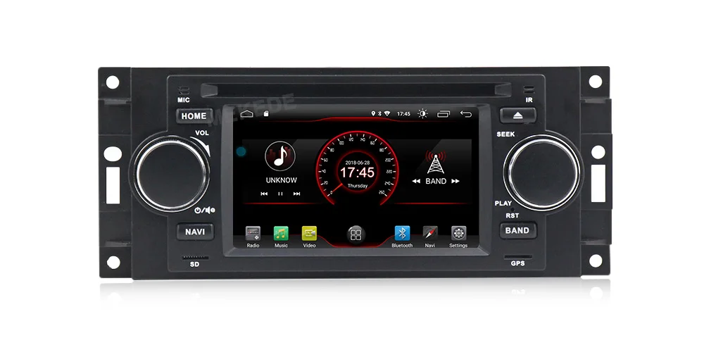 MEKEDE Android 9,0 автомобильный dvd-плеер для джип Dodge Grand Cherokee Commander Wrangler Chrysler 300C PT Cruiser Sebring caliber ram