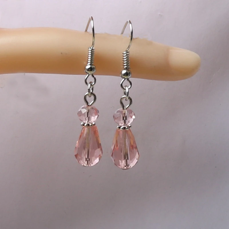 2020 новые милые хрустальные бусины в форме капли воды висячие серьги 8*12 мм