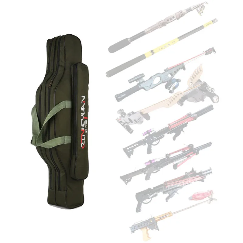 Складной чехол для удочки 90 см двухслойный водонепроницаемый хранения