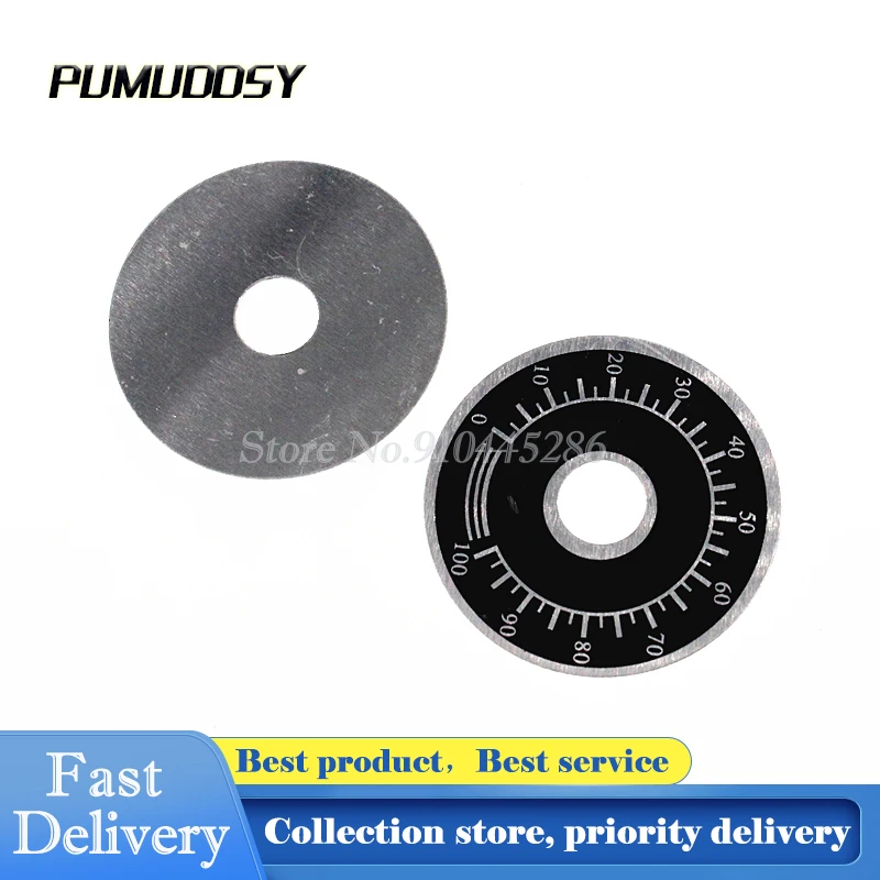 

20PCS/LOT 0-100 WTH118 potentiometer knob scale digital scale can be equipped with WX112 TOPVR