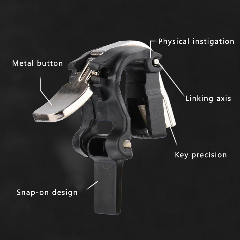 Mobile Phone Game Joystick Trigger Controller 2Pcs For iPhone Android L1 R1 Shoot Fire Button PUBG Aim Key Smartphone | Электроника
