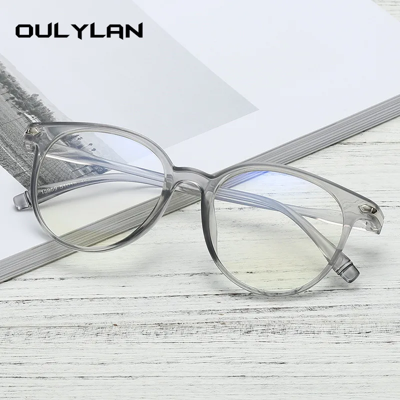 Oulylan, модные женские очки, оправа, винтажные оправы для очков, мужские, Ретро стиль, круглые, прозрачные линзы, оптические очки