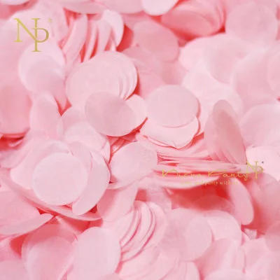 Light Pink Nicro 2,5 см 10 г/пакет Бумага конфетти брызгает 12 Цветов круглый шар одежда для свадьбы, дня рождения украшения стола# Con08 - Цвет: Light Pink
