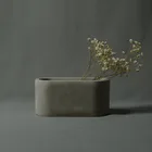 Силиконовая форма овальной формы для растений, суккулентов, бетонных горшков, для самостоятельного изготовления цементной глины, цветочных горшков, контейнеров для чашек, формы