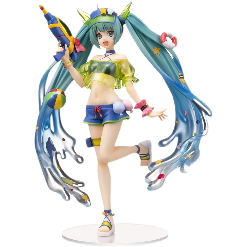 

Sega Vocaloid Hatsune водяной пистолет Miku гаражный комплект ПВХ Сборная модель Западная анимация экшн-фигурка детские игрушки