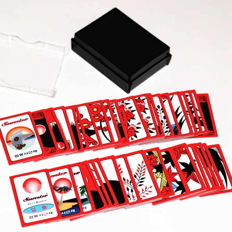 Корейский Японский ПВХ водонепроницаемый маджонг Gostop Go Stop карточки для