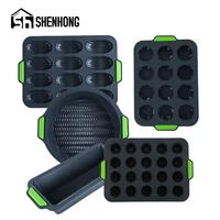 shenhong silicone molds madeleine cake moulds baguette bread baking tools muffin cup cake pan brownie dessert pastry bakeware