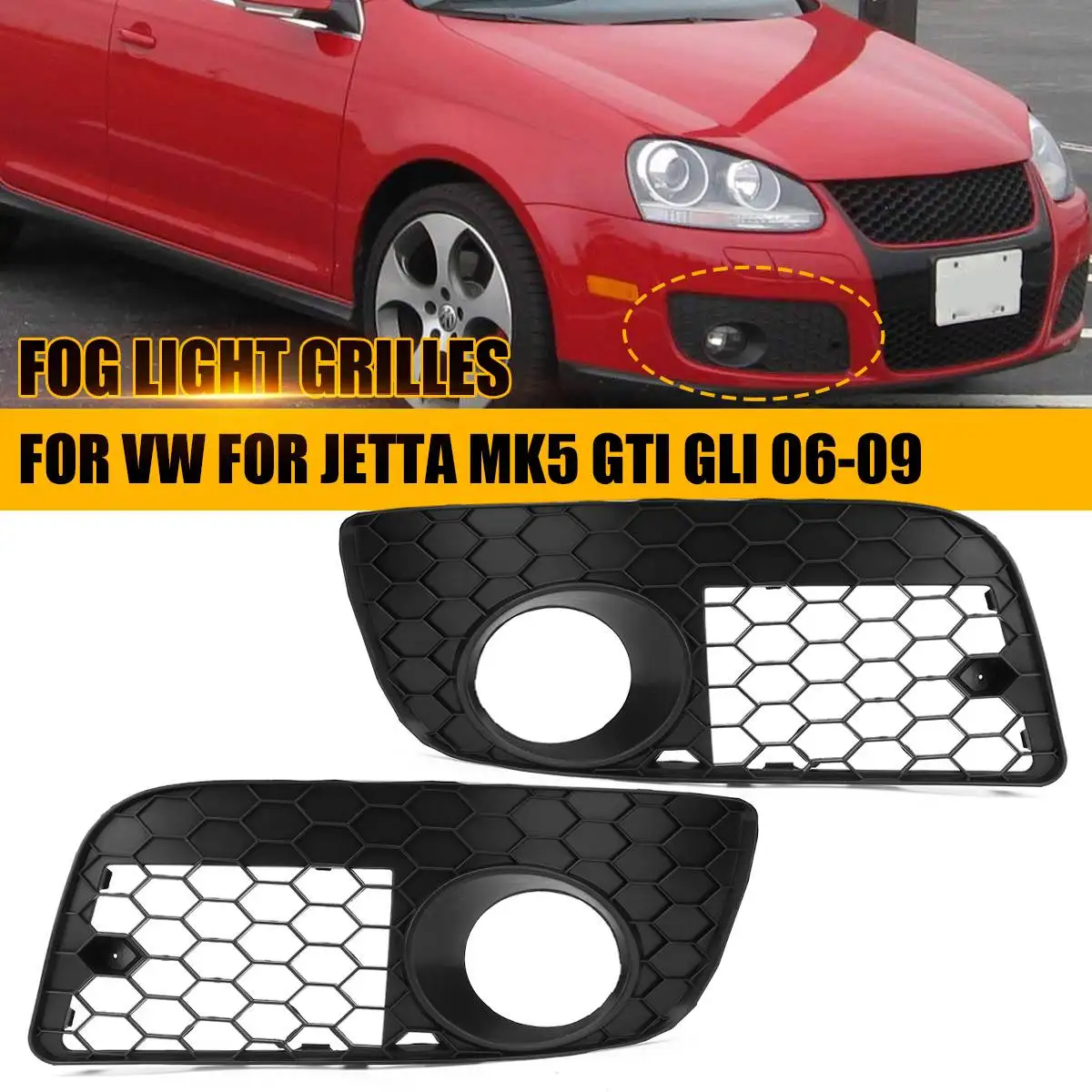 Передние Галогенные Противотуманные фары противотуманные для VW MK5 Golf Jetta 05 10 С