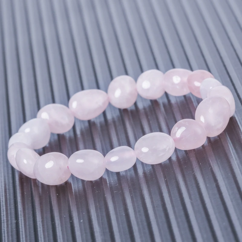 

Fashion Jewelry 6x8/8x10MM Rose Quartz Bracelet Men and Women Fashion Energy Charm Bracelet Jewelry Gift