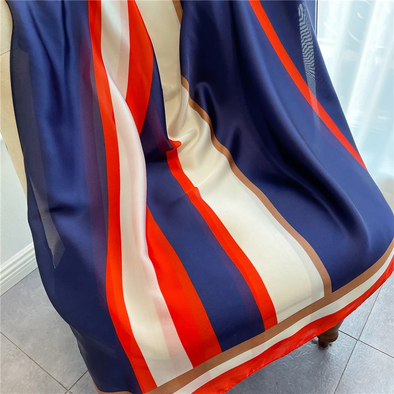 

Summer Silk Scarf Women Foulard Shawls Wraps Fashion Lady Pashmina Beach Elegant Female Bufanda Flower Stoles Scarves 2021