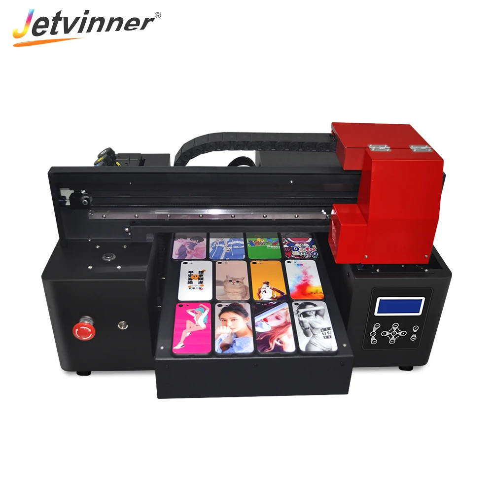Многофункциональный УФ-принтер Jetvinner струйная печатная машина с ЖК-экраном XP600