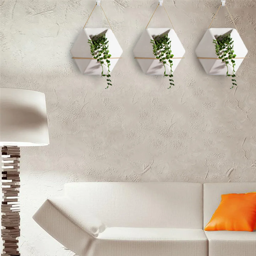 Украшение для дома на стену балкон подставка цветов цветочный горшок зеленая