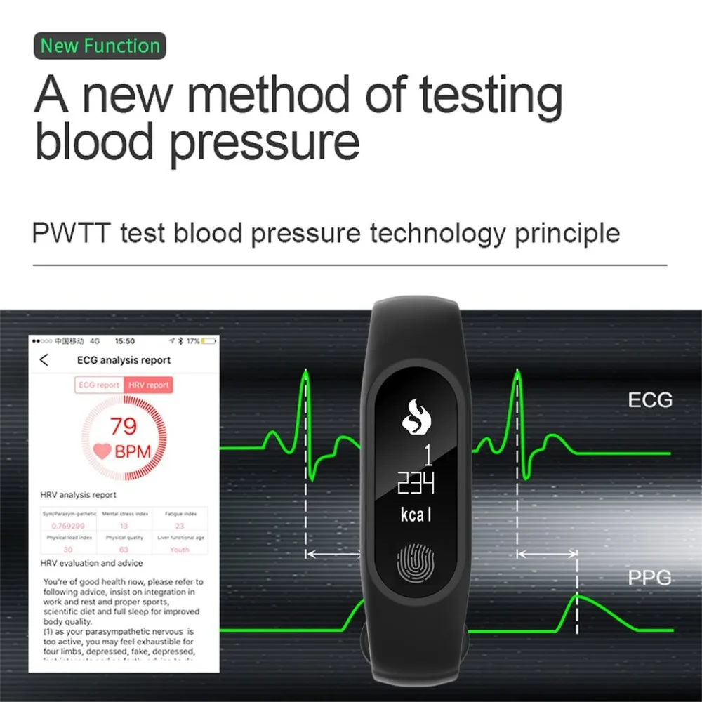 Смарт браслет M2 Plus с пульсометром и шагомером 0 86 дюйма sms дисплеем для iOS