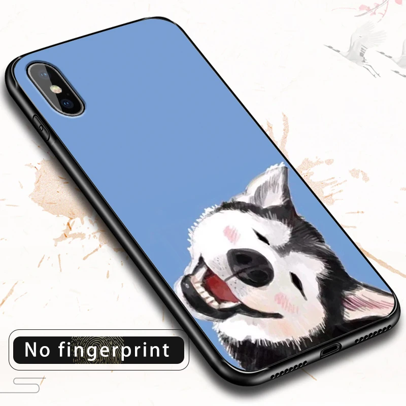 Чехол для телефона iPhone 11 Pro Max XR XS MAX X Fashion dog Apple 8 7 6 5S s Plus Мягкий Силиконовый ТПУ
